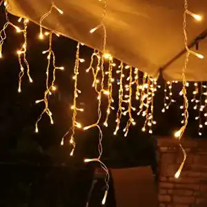 Lichterkette Eisregen (außen) interGo, 10m 400er LED mit Timer