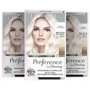 Haarfärbemittel blond L’Oréal Paris Préférence Ultra Hell 3 x 191 g