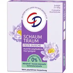 CD-Duschgel CD Feste Dusche ‘Schaumtraum’, 2 x 50 g