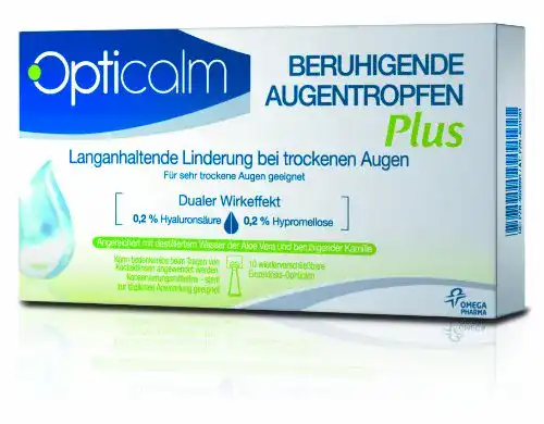 Augentropfen Opticalm Plus,10 x 0.5 ml, 1er Pack (1 x 5 ml)