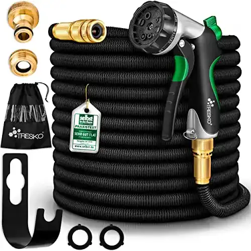 Flexibler Gartenschlauch TRESKO ® ausgedehnt 30m