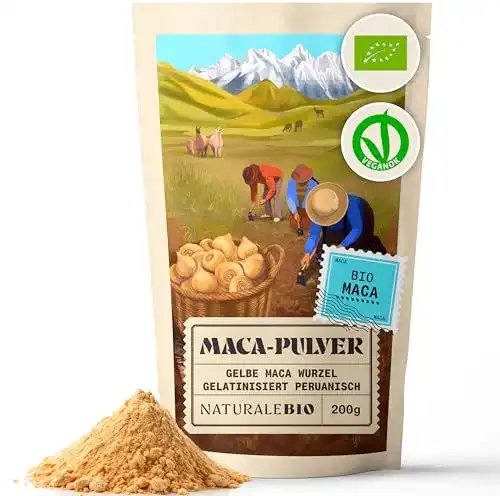 Maca-Pulver NaturaleBio Maca Pulver Bio 200g