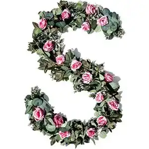 Blumengirlande WILDIVORY Eukalyptus Girlande mit Blumen