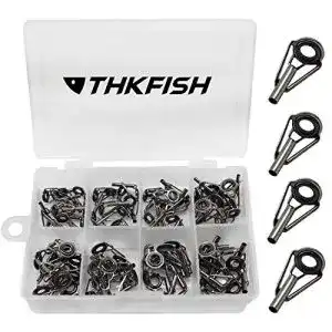 Rutenspitze THKFISH Angelrute Reparatur, Silber, 80 Stück