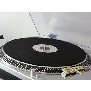 Plattentellerauflage Vinyl Guru Schwarz aus weichem Filz