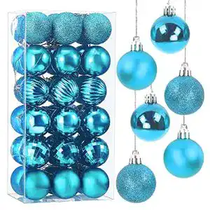 Weihnachtskugeln Taeku Baumschmuck 36 Stück Kunststoff