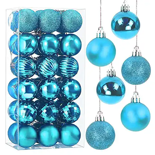 Weihnachtskugeln Taeku Baumschmuck 36 Stück Kunststoff