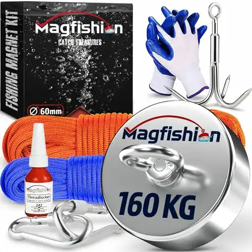 Magnetangel Magfishion – Mega Magnetfischen Set – 160 kg