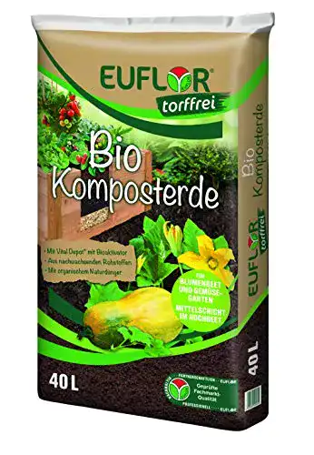 Torffreie Erde Euflor Bio Komposterde torffrei 40 L Sack