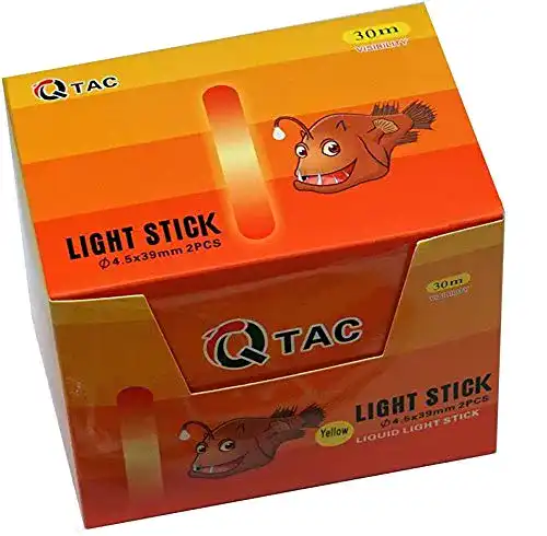 Knicklichter-Angeln Q-Tac Knicklichter Angeln in Gelb 100 Stück