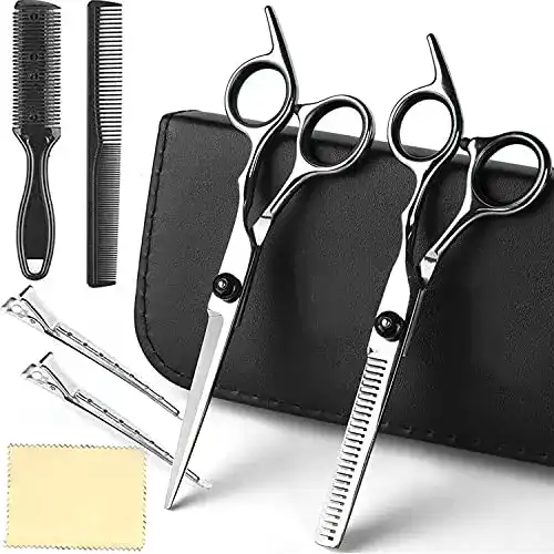 Friseurscheren Fityou Haarschere Set, scharf, Profi Effilierschere