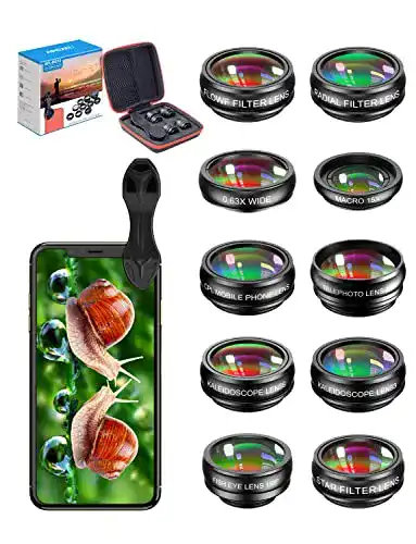 Makro-Objektiv Handy APEXEL 10 in 1 Handy Objektiv Kit