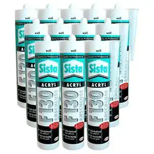 Maleracryl Sista F130 Acryl-Dichtstoff Fugendichter, 12x 300ml