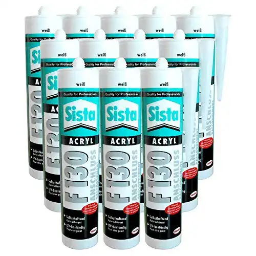Maleracryl Sista F130 Acryl-Dichtstoff Fugendichter, 12x 300ml