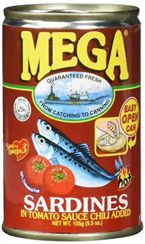 Sardinen Mega Tomaten Sauce & Chili/rot, 24 x 155 g