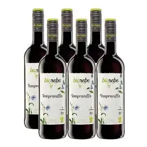 Tempranillo BIOrebe Qualitätswein, (6 x 750 ml) – Bio