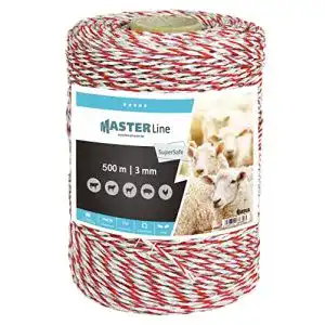 Weidezaunlitze Eider SuperSafe, 400m, Weiss-rot