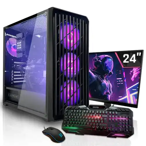 Gaming-PC-Set SYSTEMTREFF AMD Ryzen 3 4350G 4×3.8GHz