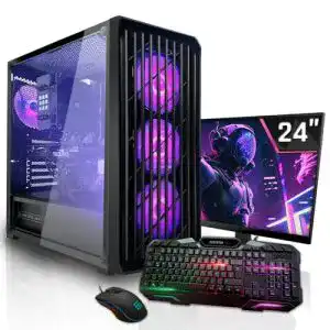 Gaming-PC SYSTEMTREFF AMD Ryzen 5 5650GE 6×3.4GHz, Set