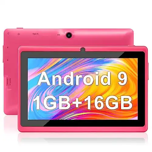 Tablet-7-Zoll Haehne 7 Zoll Tablet PC, Google Android 9.0 GMS