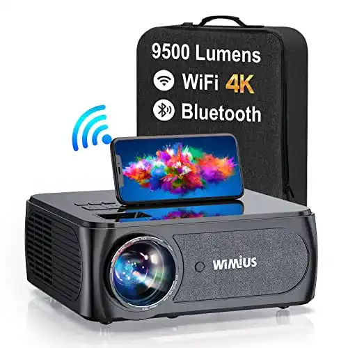 Beamer unter 300 Euro WiMiUS Beamer, Full HD 5G WiFi Bluetooth