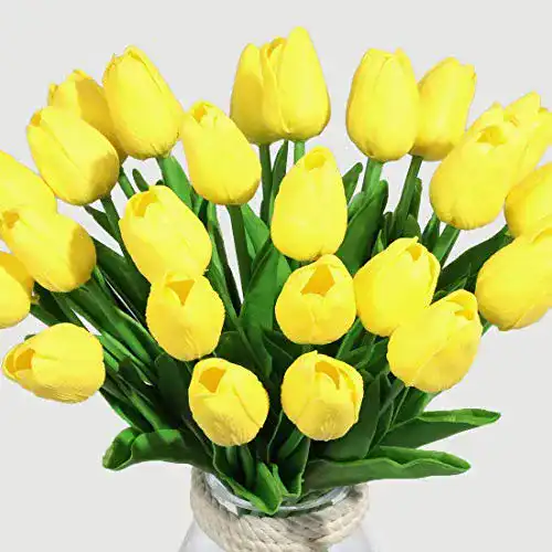 Kunstblumen Veryhome Künstliche Blumen Gefälschte Tulpe Latex