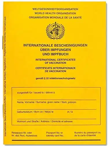 Impfpass SHV-Verlag Standard Impfausweis Impfbuch, 2021