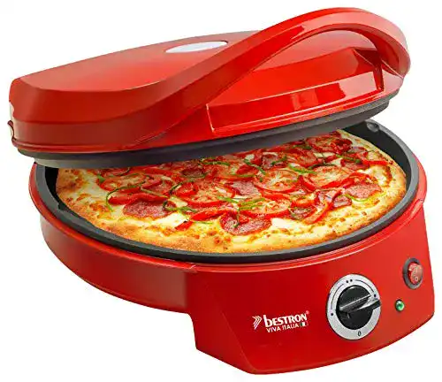 Pizzaofen Bestron elektrischer Pizza Maker bis 230°C, bis Ø 27cm