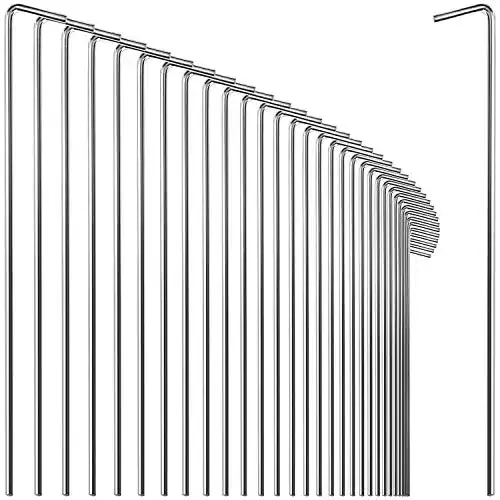 Zeltheringe com-four ® 36x Zelt-Heringe aus Stahl – Lang