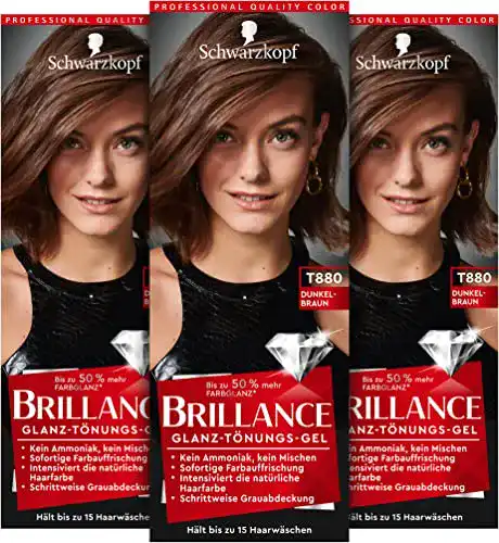 Haartönung (braun) Brillance Glanz-Tönungsgel, Haarfarbe T880