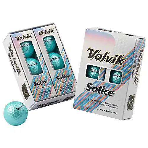 Volvik-Golfbälle Volvik Solice Golfbälle Metallic 6er Box