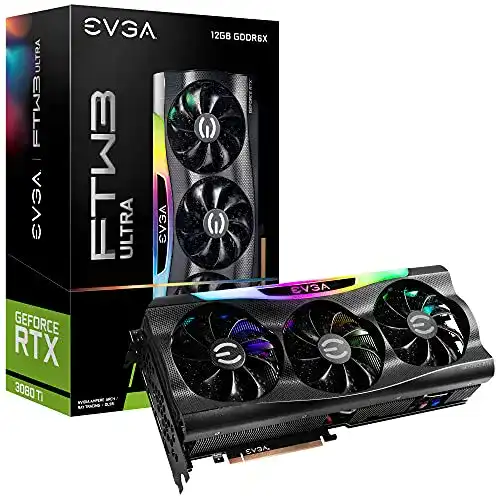 GeForce RTX 3080 EVGA Ti FTW3 Ultra Gaming, 12G-P5-3967-KR, 12GB