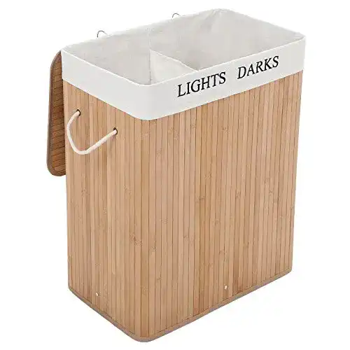 Die beste Wäschekorb SONGMICS aus Bambus, 100 L Wäschesortierer 2026 Test Bestseller Wäschekorb SONGMICS aus Bambus, 100 L Wäschesortierer