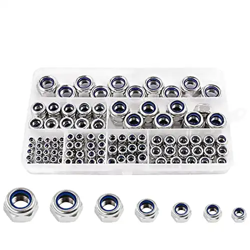 Muttern JAYZUUM 215 Stück Konter Sechskant Sicherungs Set