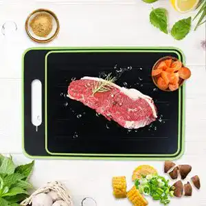 Auftaubrett Molbory Schneidebrett mit Auftau Funktion, 4-in-1