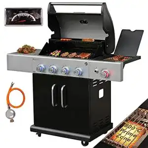 Gasgrill 4 Brenner Vaiko Gasgrill 4 Edelstahl Brenner 800°C Infrarot