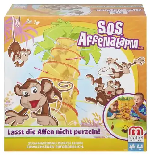 Geschicklichkeitsspiele Mattel Games 52563 – S.O.S. Affenalarm