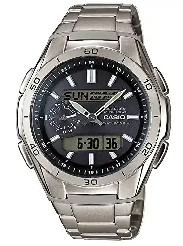 Funk-Solaruhr Herren Casio Herrenarmbanduhr mit Solar und Funk