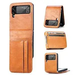 Samsung-Galaxy-Z-Flip-3-Hülle ZCDAYE, Premium PU Leder