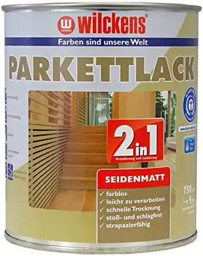 Parkettlack Wilckens 2in1 seidenmatt, farblos, 750 ml 12400100050
