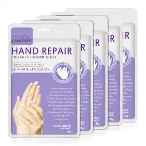 Handmaske IFUDOIT, 5 Paar Feuchtigkeitshandschuhe