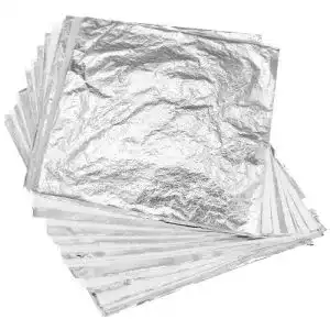 Blattsilber rosenice 100 Stücke Blattgold Silber Bastelpapier