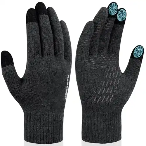 Fleece-Handschuhe coskefy Handschuhe Herren Damen Winter