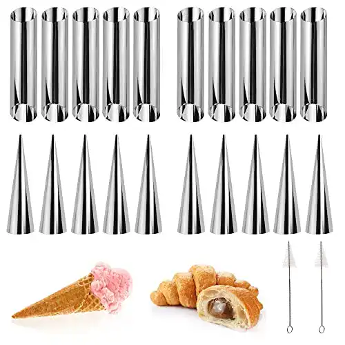 Die beste Schillerlockenformen BUENTYA 20 PCS Edelstahl Croissant Tube 2026 Test Bestseller Schillerlockenformen BUENTYA 20 PCS Edelstahl Croissant Tube