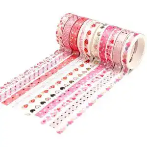 Washi Tape YUBX Dünne Gold Set Masking Tape Folie Klebeband