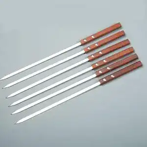 Adana-Spieß NIUQIGE Grillspieße Edelstahl, 6 Stücke Flache