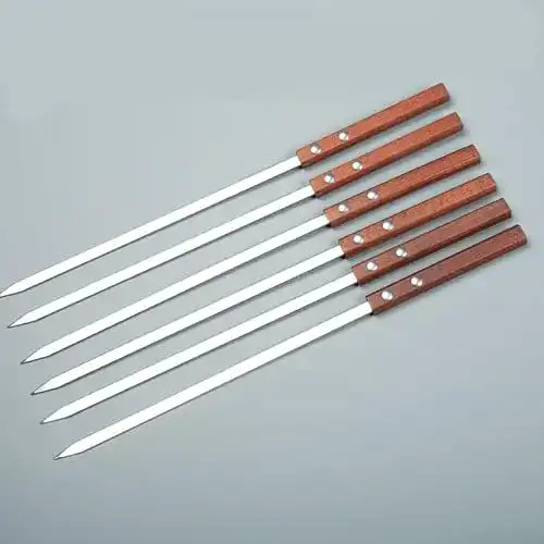 Adana-Spieß NIUQIGE Grillspieße Edelstahl, 6 Stücke Flache
