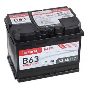 Autobatterie 63Ah Accurat Starter B63