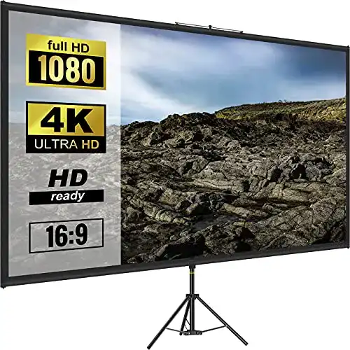 Stativ-Leinwand VEVOR 16:9 Beamer Leinwand Stativ 4K HD Stativ