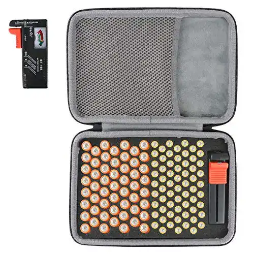 Batterie-Aufbewahrungsbox co2CREA mit Batterietester (BT-168)